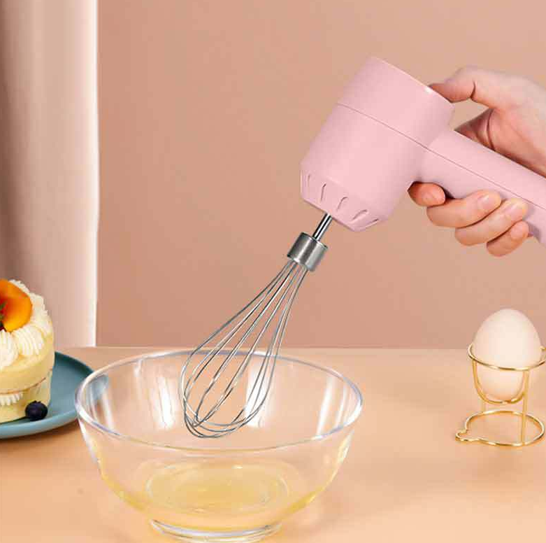 1set Usb Rechargeable Multifunctional Portable Electric Egg Beater