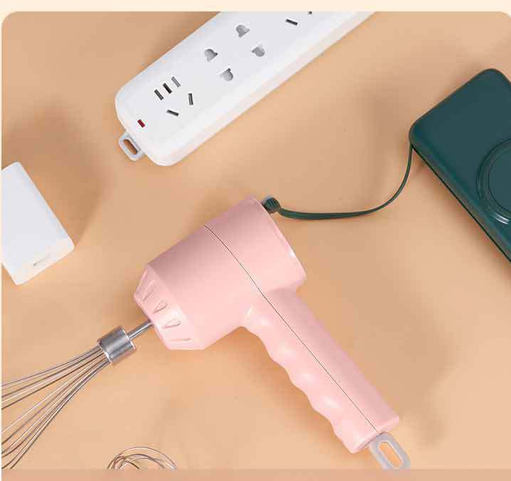 Portable Mini Wireless Electric Egg Beater Handheld USB